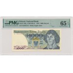 1.000 złotych 1975 - N - PMG 65 EPQ - BARDZO RZADKIE