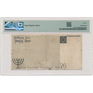 20 Mark 1940 - no. 1 with watermark - PMG 20 - RARE