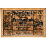 Gdaňsk, 10.000 marek 1923 - PMG 67 EPQ - OKAZOWY - vzácné
