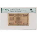 Danzig, 10 Gulden 1924 - A - PMG 20 - RARE VARIETY