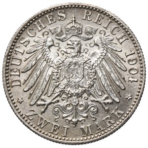 Germany, City of Bremen, 2 Mark Hamburg 1904 J