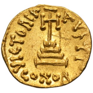 Byzantine Empire, Constans II with Constantine IV, Solidus