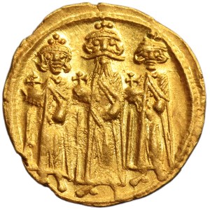 Byzantine Empire, Heraclius, Heraclius Constantine and Heroclanas, Solidus