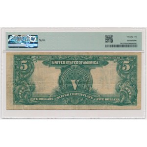 USA, Silver Certificate, 5 Dollars 1899 - Speelman & White - PMG 25