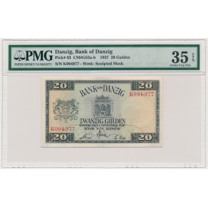Danzig, 20 Gulden 1937 - K - PMG 35 EPQ