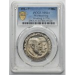 Německo, Württemberské království, Wilhelm II, 3 marky Stuttgart 1911 F - PCGS MS64