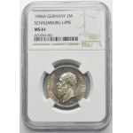 Germany, Principality of Schaumburg-Lippe, Georg, 2 Marks Berlin 1904 A - NGC MS61