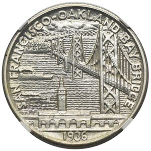 USA, 1/2 Dollar San Francisco 1936 S - San Francisco - Oakland Bay Bridge - NGC UNC DETAILS