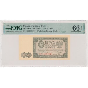 2 zlote 1948 - BR - PMG 66 EPQ
