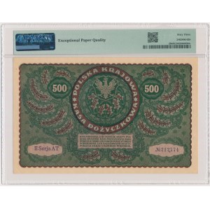 500 marks 1919 - II Series AT - PMG 63 EPQ