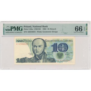10 or 1982 - A - PMG 66 EPQ