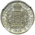 Germany, Kingdom of Hannover, Georg V, 1/6 Thaler Hannover 1866 B - NGC MS64