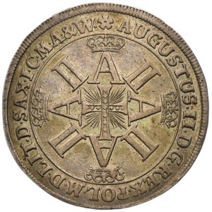 Augustus II the Strong, Thaler Leipzig 1702 - Order of Dannebrog