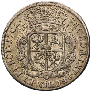 Augustus II the Strong, Thaler Leipzig 1702 - Order of Dannebrog