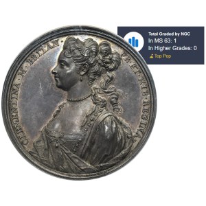 Maria Clementina Sobieska, Medal Princess escape from the Ambras Castle to Rome 1719 - NGC MS63