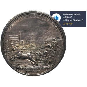 Maria Clementina Sobieska, Medal Princess escape from the Ambras Castle to Rome 1719 - NGC MS63