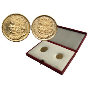 Set, 10 and 20 zlotys 1925 Chrobry (2 pieces).