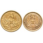 Set, 10 and 20 zlotys 1925 Chrobry (2 pieces).