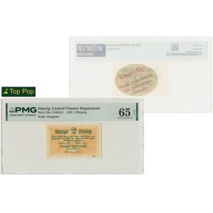 Danzig, 2 Pfennige 1923 - October - PMG 65 EPQ