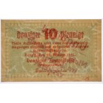 Danzig, 10 fenig 1923 - říjen - znw. KOGA - PMG 66 EPQ - VZÁCNÉ