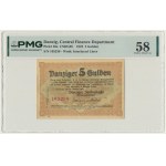 Danzig, 5 Gulden 1923 - October - PMG 58 - SCARCE