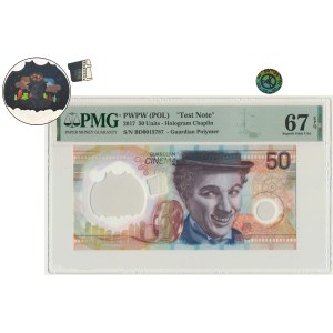 PWPW, Chaplin 2020 - PMG 67 EPQ - BD - UNKNOWN version with Chaplin in window and film