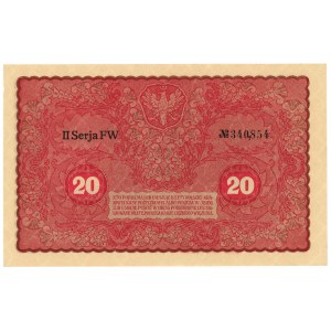 20 marks polonais 1919 - II Serja FW
