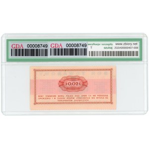 PEWEX - 2 centy 1969 - seria Eo - GDA 62 EPQ