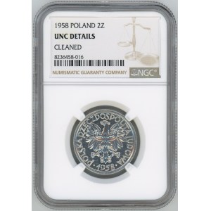 2 Gold 1958 - Berries - NGC UNC DETAILS