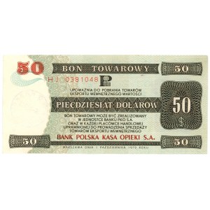 PEWEX - 50 dolarów 1979 - seria HJ - Rzadki wysoki nominał