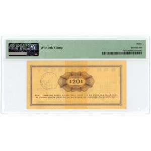 PEWEX - 20 dolarów 1969 - seria FH - PMG 30