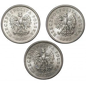 1 gold 1992 - SET of 3 pieces