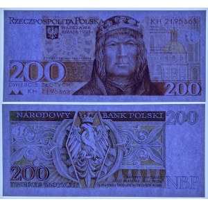200 zloty 1993 - billet imprimé, autographié par A. Heidrich - avers + revers