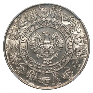 People's Republic of Poland, 100 zloty 1966 Mieszko and Dabrowka - NGC MS64