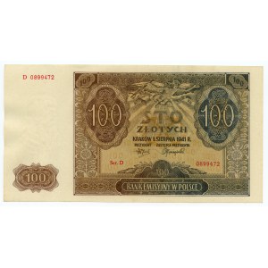 100 złotych 1941 - seria D