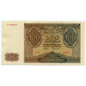 100 złotych 1941 - seria D