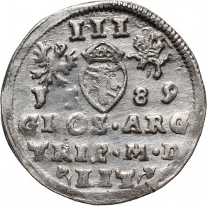 Zygmunt III Waza, trojak 1589, Wilno