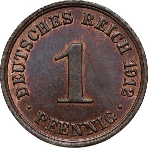 Germany, Wilhelm II, Pfennig 1912 A, Berlin