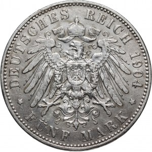 Nemecko, Prusko, Wilhelm II, 5 mariek 1904 A, Berlín