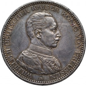 Germany, Prussia, Wilhelm II, 5 Mark 1914 A, Berlin