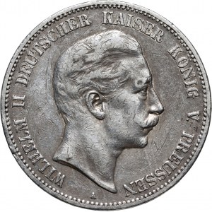 Allemagne, Prusse, Guillaume II, 5 marques 1903 A, Berlin