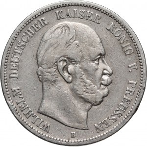 Germany, Prussia, Wilhelm I, 5 Mark 1876 B, Hannover
