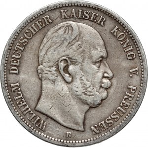 Germany, Prussia, Wilhelm I, 5 Mark 1876 B, Hannover