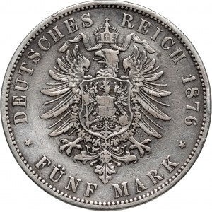 Nemecko, Prusko, Wilhelm I, 5 mariek 1876 A, Berlín