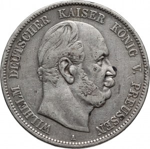 Germany, Prussia, Wilhelm I, 5 Mark 1876 A, Berlin