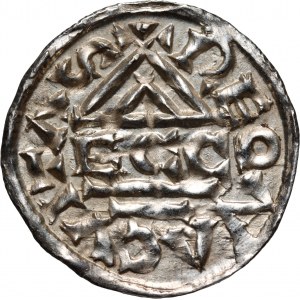 Germany, Bayern, Heinrich IV 1002-1009, Denar, Regensburg, mintmaster ECCO