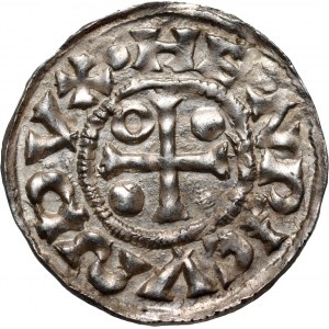 Germany, Bayern, Heinrich IV 1002-1009, Denar, Regensburg, mintmaster ECCO