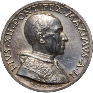 Vatican, 1940 medal, Pius XII, Justice
