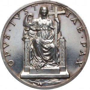 Vatican, 1940 medal, Pius XII, Justice