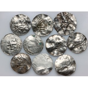 Germany, Otto and Adelaide 983-991, set of Denar, (10 pieces)